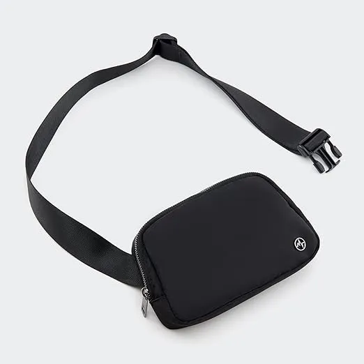 Pander Cross Body Fanny Pack for Women, Fashion Waist Packs, Crossbody Bags, Belt Bag with Adjustable Strap (Black)