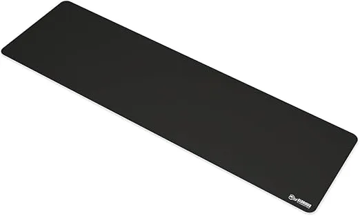 Glorious Extended Gaming Mouse Pad/Mat - Long Black Cloth Mousepad, Stitched Edges | 11"x36" (G-E)