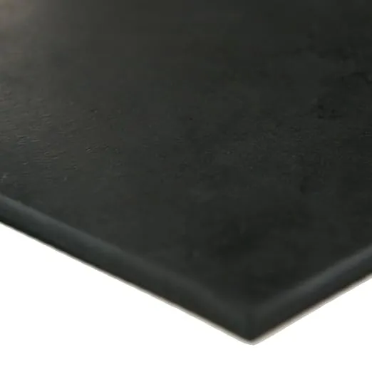 Neoprene Sheet, 80A Durometer, Smooth Finish, No Backing, Black, 0.25" Thickness, 12" Width, 12" Length