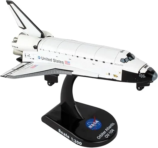 Daron Worldwide Trading PS5823-1 Stamp Orbiter Atlantis Space Shuttle, White