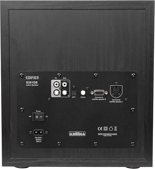 Edifier S351DB Bookshelf Speaker and Subwoofer 2.1 Speaker System Bluetooth V5.1 aptX Wireless Sound for Computer Rooms, Living Rooms & Dens