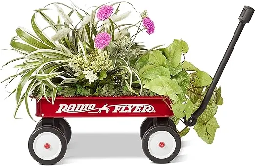 Radio Flyer 16.5 Inch Long My 1st Wagon Toy, For Ages 1.5+, Red