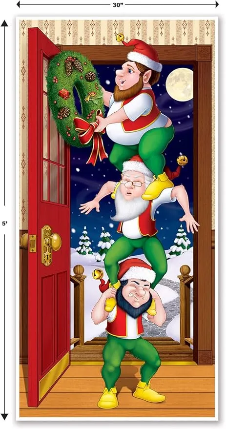 Christmas Elves Door Cover