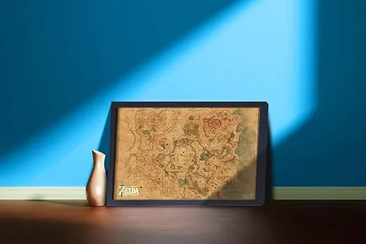 Pyramid America Zelda Poster - The Legend of Zelda - Perfect Zelda Breath Of The Wild Map Poster Decor for Gaming Room, Bedroom, Home Office, Playroom, and Living Room (11 x 17-inch)