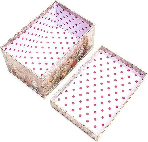 Bright Creations 10 Pack Christmas Nesting Gift Boxes with Lids for Presents, Decorative Nested Holiday Gift Wrap, Get Creative with Festive Nesting Storage Boxes for Xmas Decor (10 Sizes), Brown