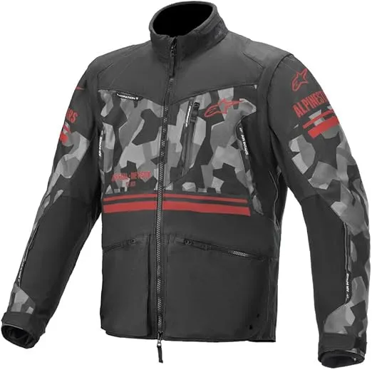 Alpinestars 3703019-9133-M Venture R Jacket Grey Camo/Red Fluo Md