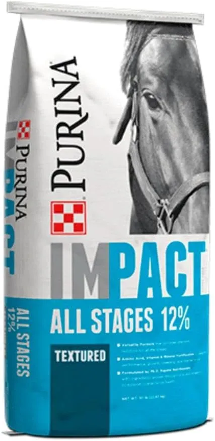 Purina Animal Nutrition Purina Impact Horse 12 Sweet 50lb Textured