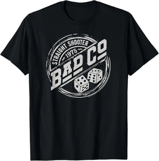 Bad Company - Straight Shooter Badge T-Shirt