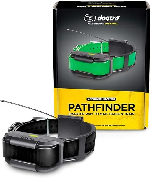 Dogtra Pathfinder Additional Receiver 9-Mile 21-Dog Expandable Waterproof Smartphone GPS Tracking & Training E-Collar with 2-Second Update Rate, No Subscription Fee, Free Satellite Map