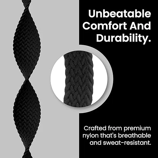 Solace Bands Slim Imperium Loop - Compatible with Apple Watch Bands Sport Loop Band for Women and Men, iWatch Bands for 38mm 40mm 41mm 42mm 44mm 45mm Ultra, SE and Series 8 7 6 5 4 3 2 1
