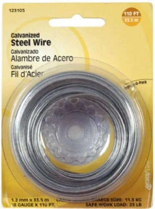 123118 32 Gauge Galvanized Wire, 100-Feet, 1-Pack