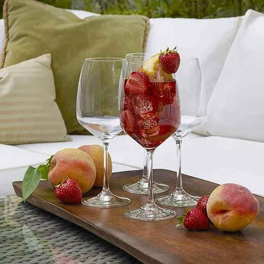 Mikasa Melody Red Wine Glass, 4 Count (Pack of 1)