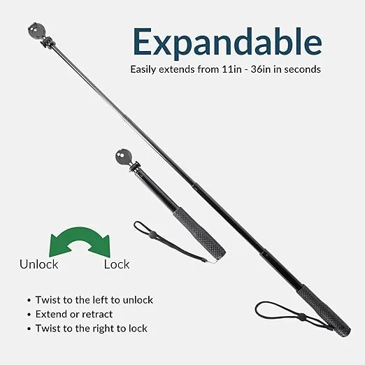 Apogee Instruments MQ-610: 400-750 nm ePAR Quantum Meter Bundle w/AM-330 Telescopic Sensor Wand - Meter for Extended Range LED Greenhouse Grow Lights, Sunlight, and Plant Care