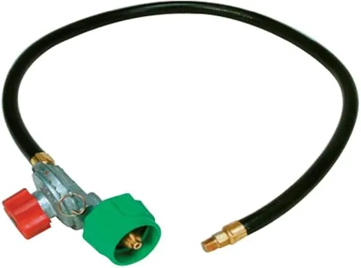 King Kooker 04503 High Pressure Adjustable Regulator with Type 1 Connection and Listed LP Hose with Male Pipe Thread and Orifice