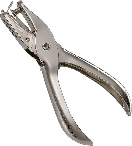 Officemate 1- Hole Punch, 5 Sheet Capacity, Silver (90091)
