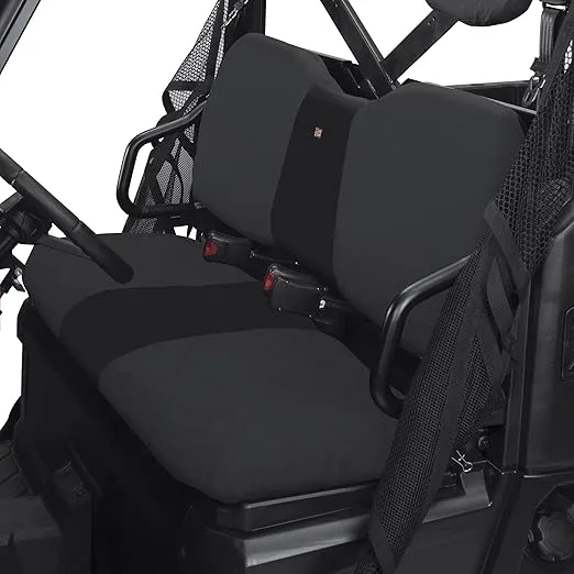 Classic Accessories QuadGear UTV Bench Seat Cover, Fits Polaris Ranger Full Size, 800, 6x6 800, Diesel (2015 models and older), Black