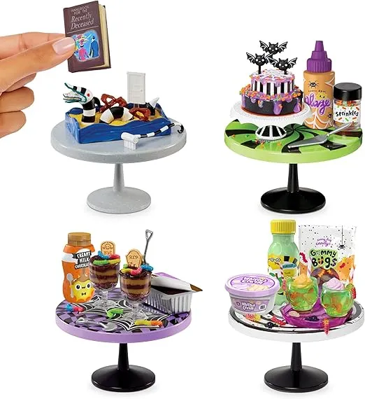 MGA's Miniverse Make It Mini Food Spooky Treats Series 2 Mini Collectibles - Seasonal, Beetlejuice Beetlejuice Blind Pack, DIY, Resin Play, Replica Food, NOT Edible, Collectors, 8+