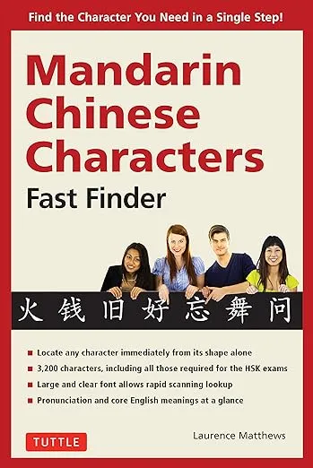 Mandarin Chinese Characters Fast Finder: Find the Character you Need in a Single Step!