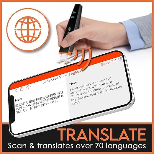 Scanmarker Air Pen Scanner & Translation Pen | Reading Pen for Dyslexia, Students & Professionals - Compatible with Mac, Windows, iOS & Android