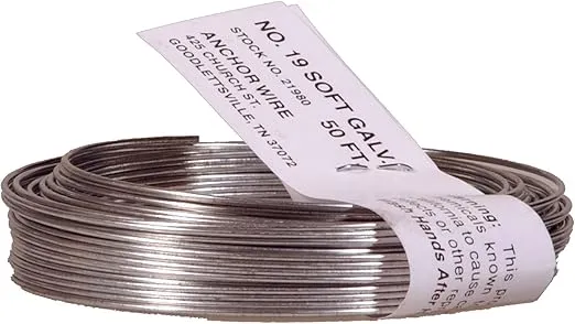 Hillman 123179 Galvanized Mechanics and Stovepipe Wire (#19 x 50')