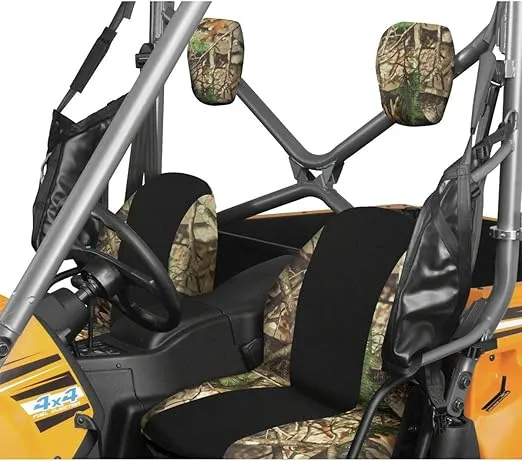 Classic Accessories QuadGear UTV Bench Seat Cover, Fits Polaris Ranger Mid-size 400, 570 EFI, 800EFI, EV, 500-570 Crew (2015 models and older), Camo