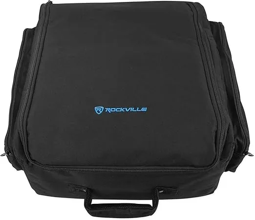 Rockville RLBP8 Padded Backpack for 8 Par Lights Bag with Dividers+Handle+Straps