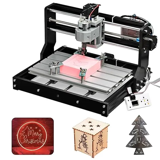 CNC 3018-PRO Router Kit GRBL Control 3 Axis Plastic Acrylic PCB PVC Wood Carving Milling Engraving Machine, XYZ Working Area 300x180x45mm