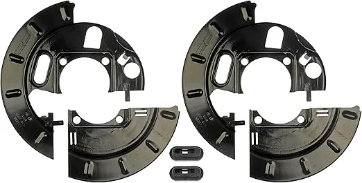 Dorman 924-222 Rear Brake Dust Shield - 1 Split Pair Compatible with Select Cadillac / Chevrolet / GMC Models (OE FIX)