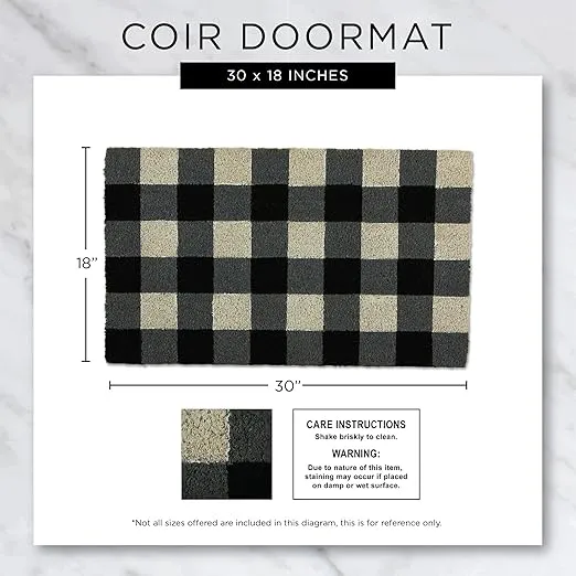DII Natural Coir Doormat Outdoor Welcome Mat, 17x29, Bird