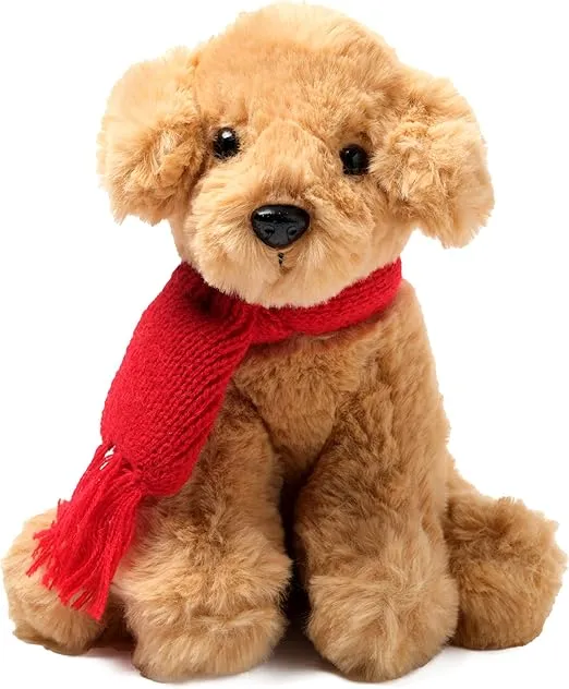 Bearington Grizwald The Golden Retriever Plush, Dogs Stuffed Animals, 7.5 Inch Golden Retriever Stuffed Animal, Ideal Christmas Stuffed Animal Gift for Toddlers, Kids & Teens