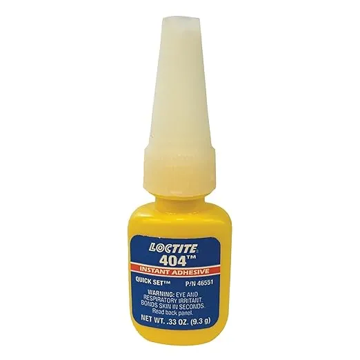 Loctite 404 442-46551 0.333oz Quick Set Instant Adhesive, Clear Color
