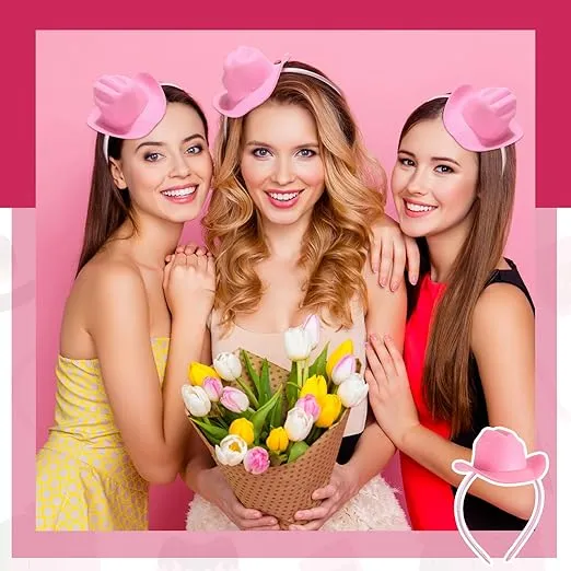 Cowboy Hat Headband Mini Cowgirl Hat Headband Cowgirl Hat Women's Costume Headwear for Women Christmas
