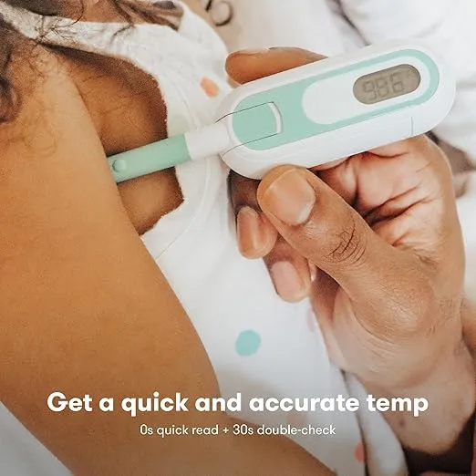 Frida Baby 3-in-1 Rectal, Underarm & Oral Thermometer for Kids, Digital Baby Thermometer for Infants, Toddlers & Kids, Baby & Toddler Stocking Stuffers, FSA/HSA Eligible