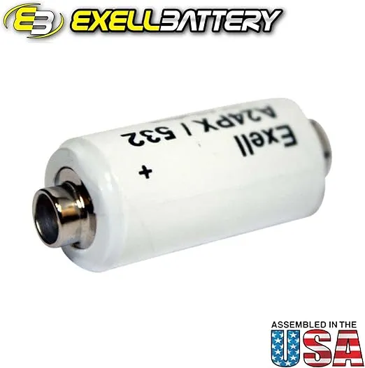 Exell A24PX 3V Alkaline Battery Fits Replaces Polaroid Cameras Models: 103, 104, 125, 135, Polaroid 215, V24PX, RPX24, A24PX, EPX24, 2LR50, 1308AP, NEDA 1308A Eveready 532