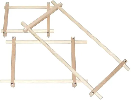 Premium Frank A. Edmunds Split Rail Scroll Frame Set - 1 Pc. - Quality Wood, Ideal for Stitchery & Needlecraft Projects - Versatile and Perfect for Any Event