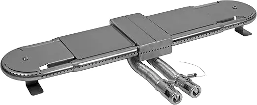 Brinkmann Grill Parts Pro Adjustable Universal Replacement BBQ Grill Oblong Tube Burner