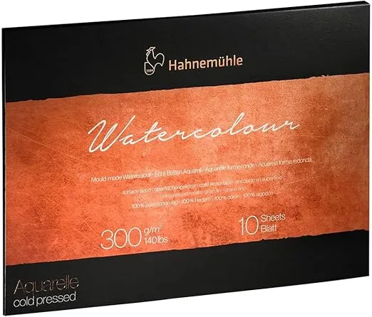 Hahnemuhle Collection Watercolor 300 Block Cold Pressed 14.2x18.9 Inches 300gsm