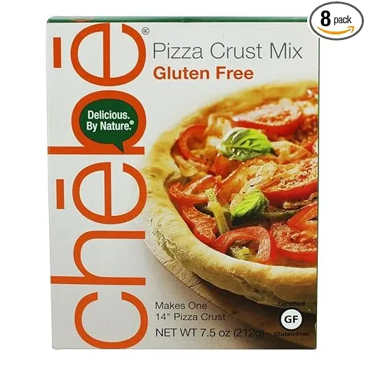 Chebe Bread Pizza Crust Mix, Gluten Free, 7.5-Ounce Box (Pack of 8)
