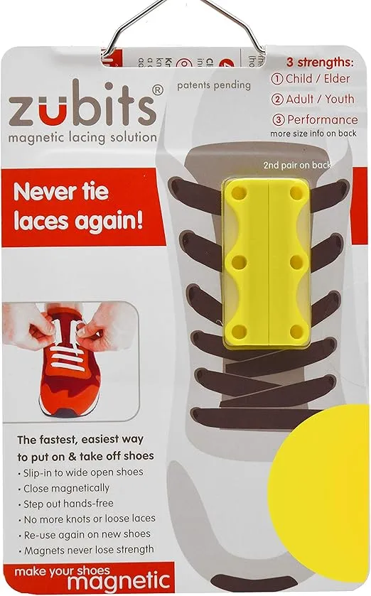 Magnetic Lacing Solution, No Tie Easy Long-Lasting Shoelace Magnets (2 In Pack)