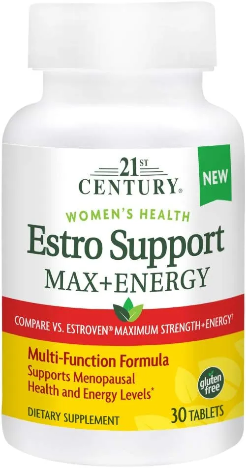 21st Century Estro Support Max + Energy, 30 Count