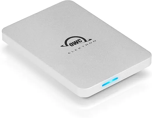 OWC 480GB Envoy Pro Elektron USB 3.2 (10Gb/s) Bus-Powered Portable NVMe SSD, Compatible with Thunderbolt and USB Macs, PCs, and Devices Like iPad Pro/Chromebook, Includes USB-C Cable