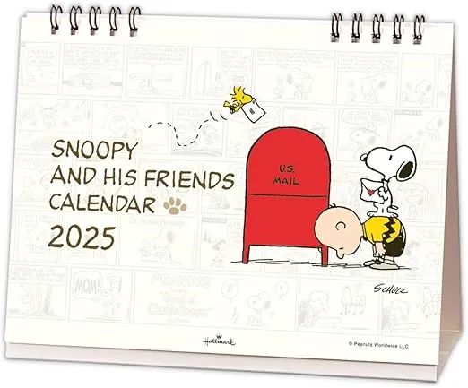 Hallmark Snoopy 2025 Calendar Tabletop 834-807