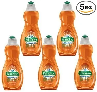 Palmolive Ultra Dish Liquid Anti-Bacterial Orange -10oz (Pack of 5)