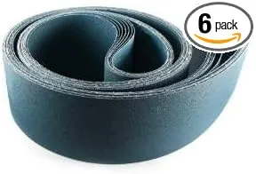 Red Label Abrasives 2 X 72 Inch 100 Grit Metal Grinding Zirconia Sanding Belts, 6 Pack