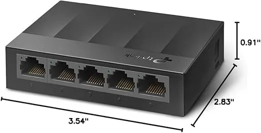 TP-Link Litewave 5 Port Gigabit Ethernet Switch | Desktop Ethernet Splitter | Plastic Case | Unshielded Network Switch | Plug & Play | Fanless Quiet | Unmanaged (LS1005G)