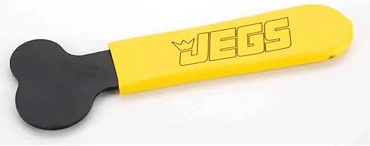 JEGS Quarter-Turn Fastener Tool | Steel Core | Non-Slip Vinyl Grip | Multiple Radii For Slotted Fasteners | Made In USA