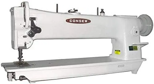 Consew 206RBL-25, 25" Long Arm Walking Foot Industrial Sewing Machine with Table and Servo Motor