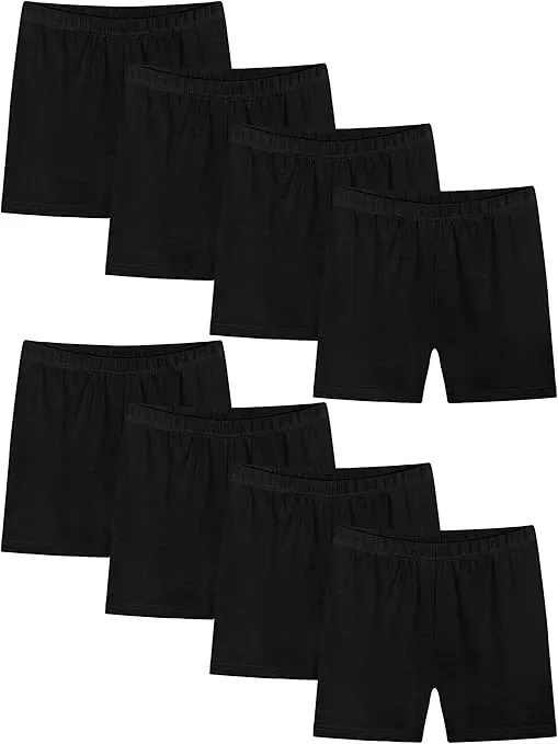 Resinta 8 Pack Girls Bike Cartwheel Shorts Toddler Under Dress Dance Short Kids Biker Safety Shorts Multi-Color