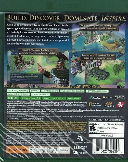 Sid Meier's Civilization Revolution - Xbox 360 (Greatest Hits)
