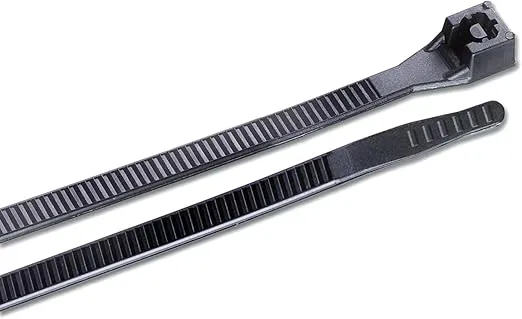 Gardner Bender 46-308UVBMN Gardner Doublelock Cable Tie, 1000 Pack, UV Black, 1000 Count